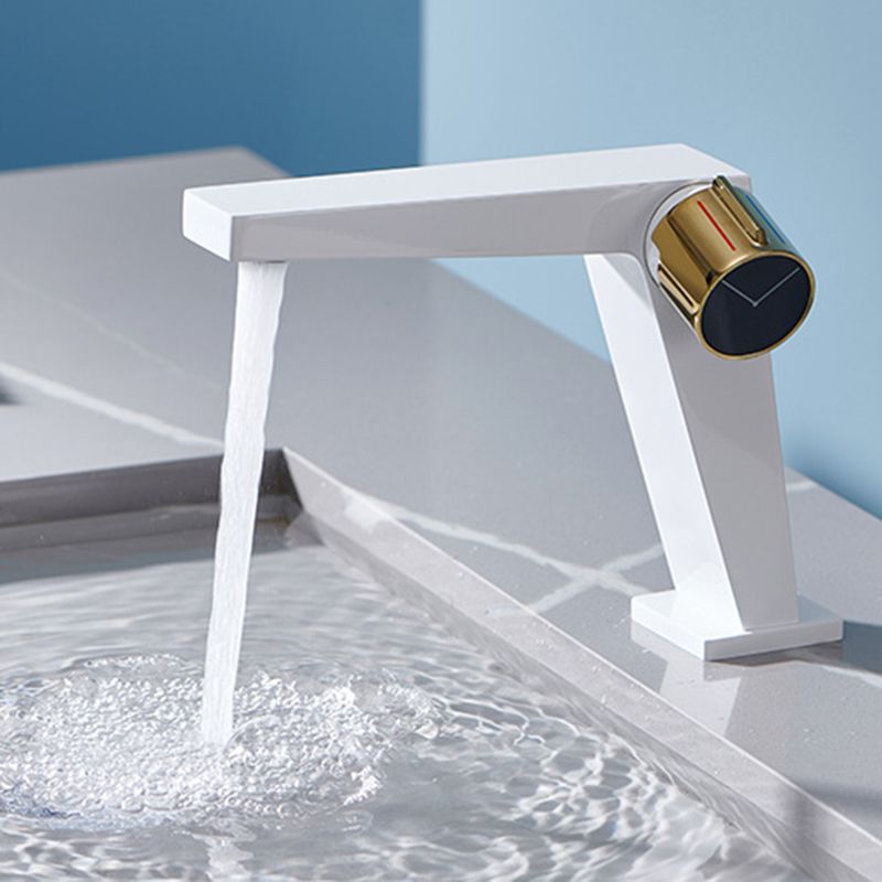 Avtoit | Modern Bathroom Sink Faucet Brass Knob Handle Low Arc Basin Faucet