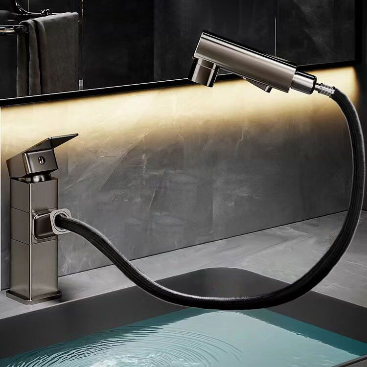 Avtoit | Bathroom Vessel Faucet Swivel Spout Single Handle Faucet with Pull-Out Spray Head