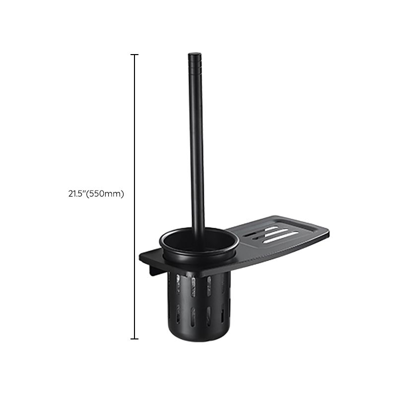Avtoit | Modern Classic Bathroom Hardware Set Matte Black Bathrobe/Towel Bar & Bathroom Shelf