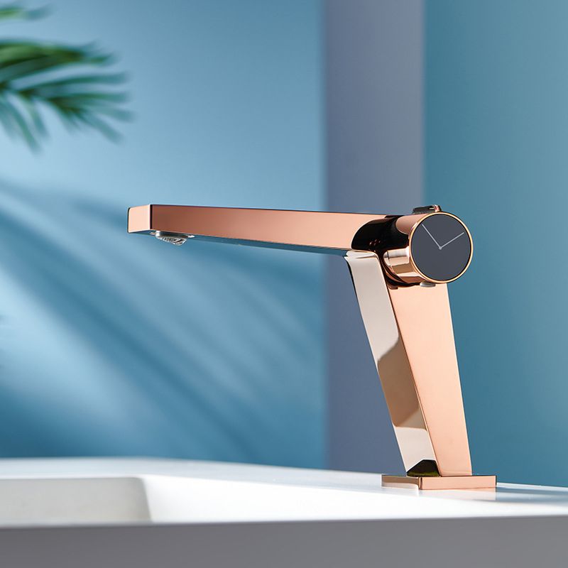 Avtoit | Modern Bathroom Sink Faucet Brass Knob Handle Low Arc Basin Faucet