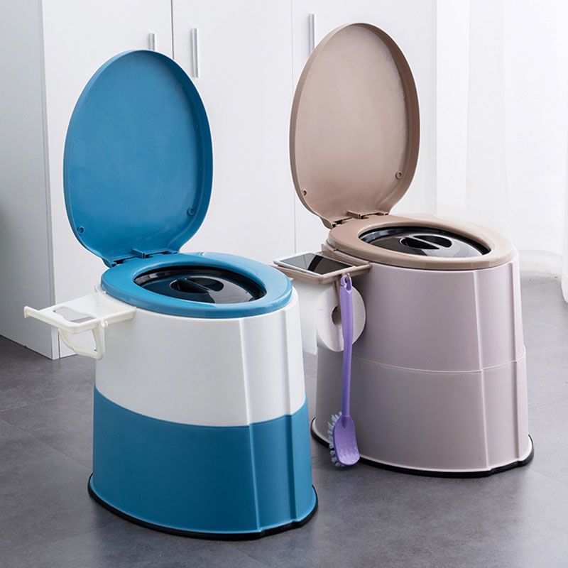 Avtoit | Modern flush toilet plastic round floor-mounted toilet bowl for bathroom