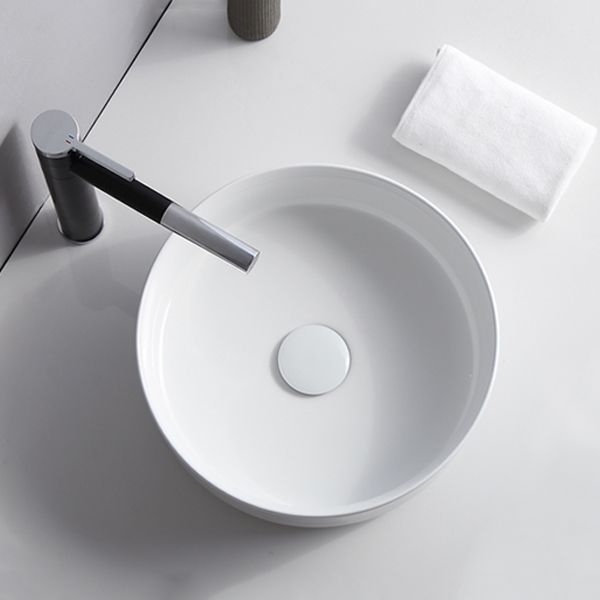 Avtoit | Modern Sink Ceramic Solid Color Round Sink