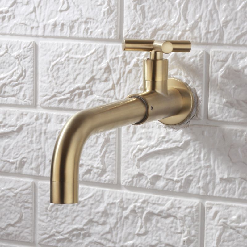 Avtoit | Contemporary Wall-Mounted Bathroom Faucet Cross Handles Stainless Steel Faucet