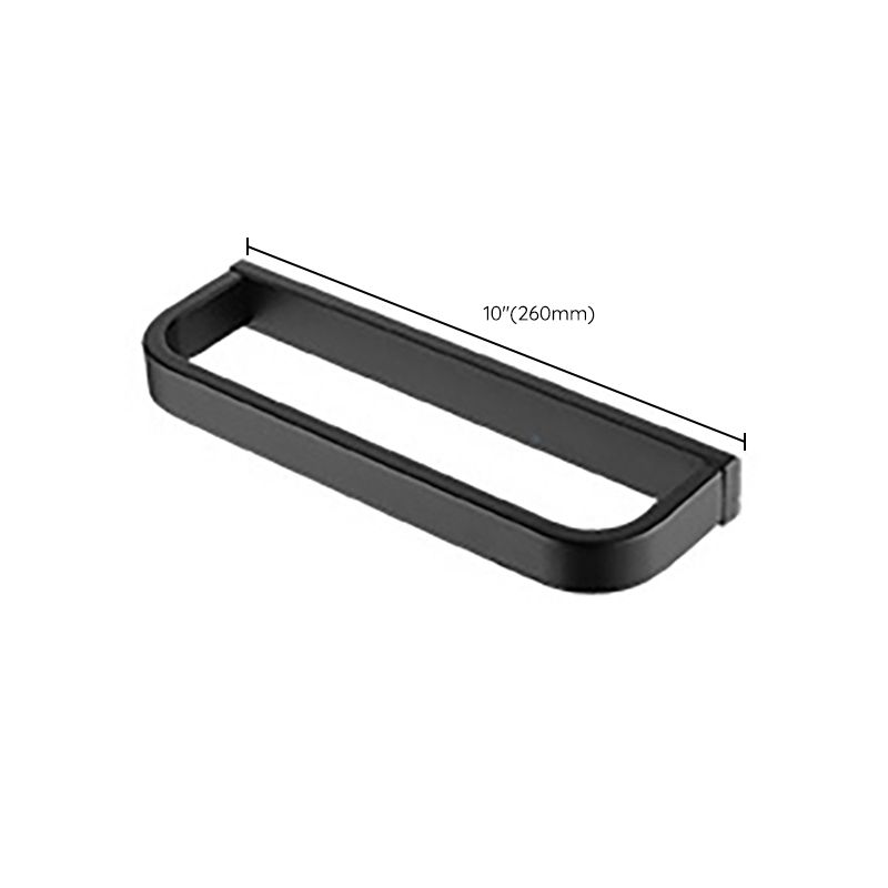 Avtoit | Modern Classic Bathroom Accessories Set in Stainless Steel Matte Black Bathrobe Hook/Towel Ring Bar
