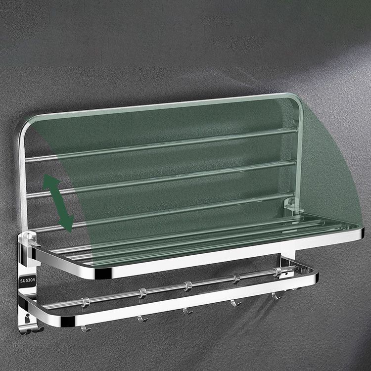 Avtoit | Modern Bathroom Accessory Set Made of Chrome-Plated Stainless Steel with Bathrobe Hook/Towel Bar
