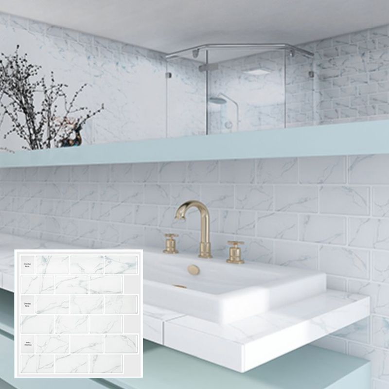 Avtoit | Peel & Stick Subway Tiles Plastic Stain Resistant Peel & Stick Subway Tiles 5-Pack
