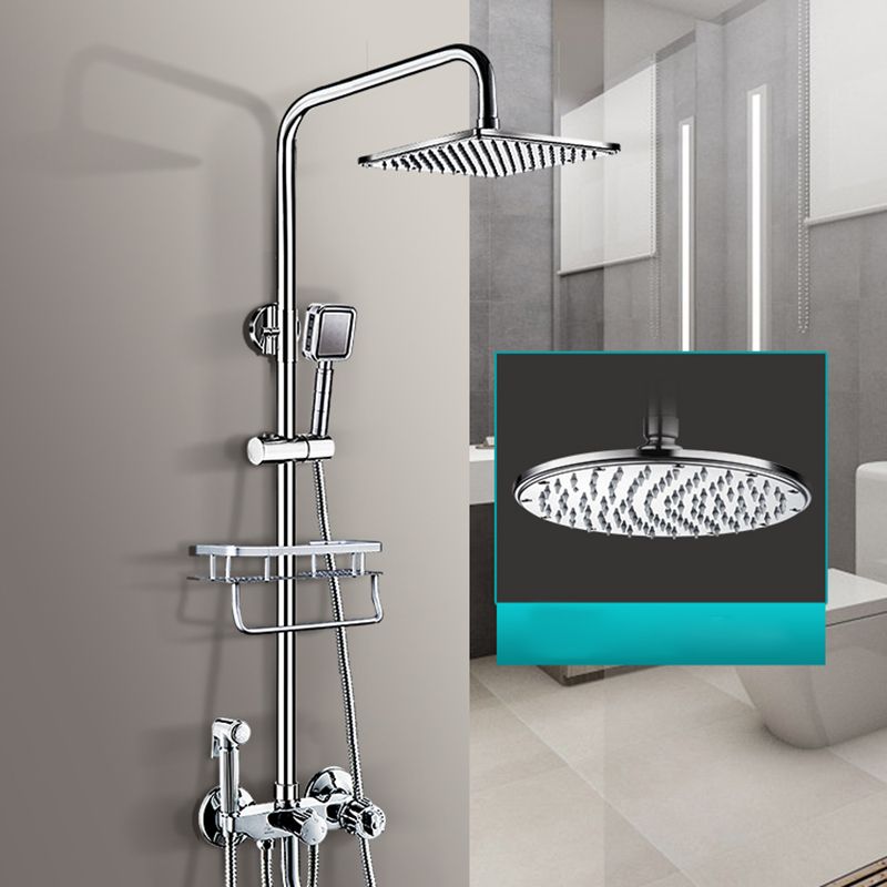 Avtoit | Contemporary Showerhead Combination Dual Showerhead Stainless Steel Wall-Mounted Showerhead