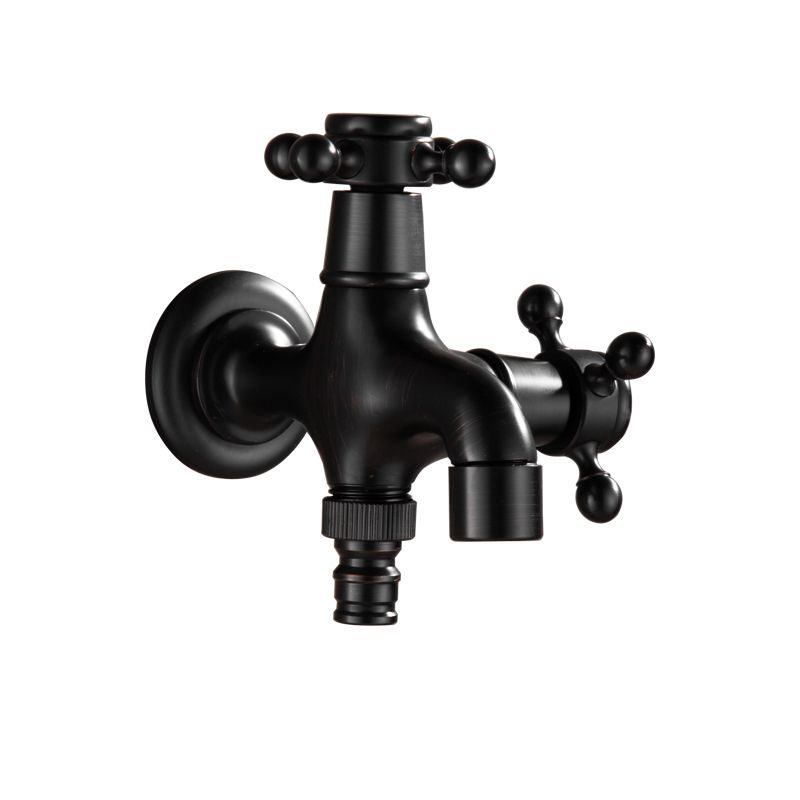 Avtoit | Wide Bathroom Sink Faucet Wall-Mounted Cross Handle Faucet