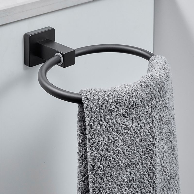 Avtoit | Traditional Bathroom Accessories Set Black Towel Ring Bathroom Shelf Bathroom Accessories Set
