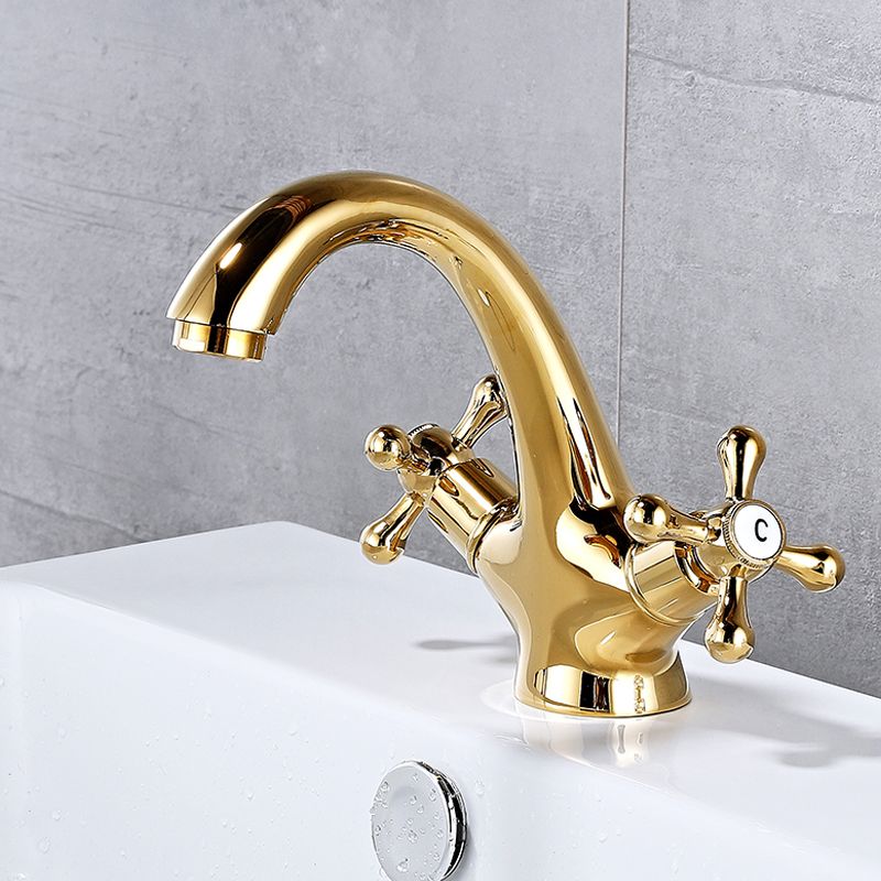 Avtoit | Bathroom Accessories Faucet Double Cross Handle Low Arc Industrial Sink Faucet