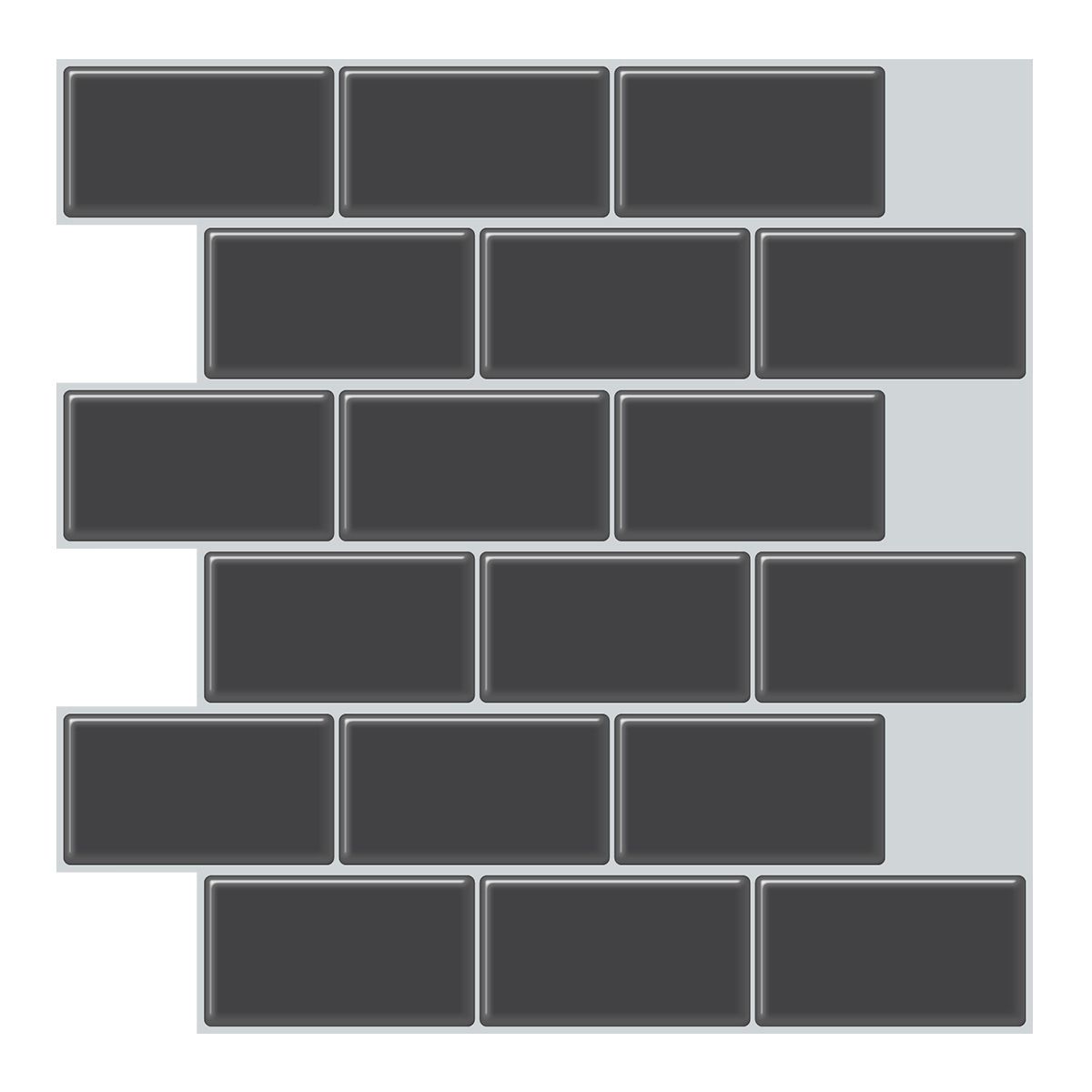 Avtoit | Modern Peel and Stick Tiles PVC Subway Tile Peel and Stick Wall Tile for Bathroom