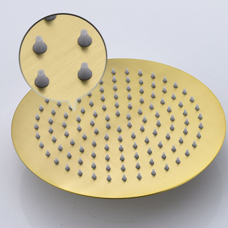 Avtoit | Polished brass round fixed shower head stainless steel wall mounted shower head