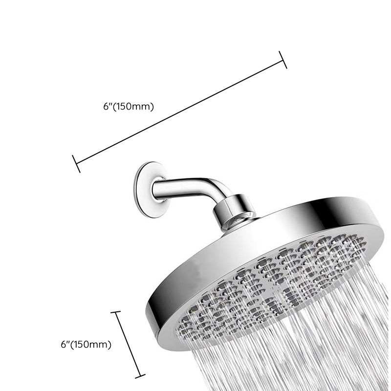 Avtoit | Contemporary Shower Combination Fixed Shower Head Stainless Steel Wall Mounted Round Shower Head