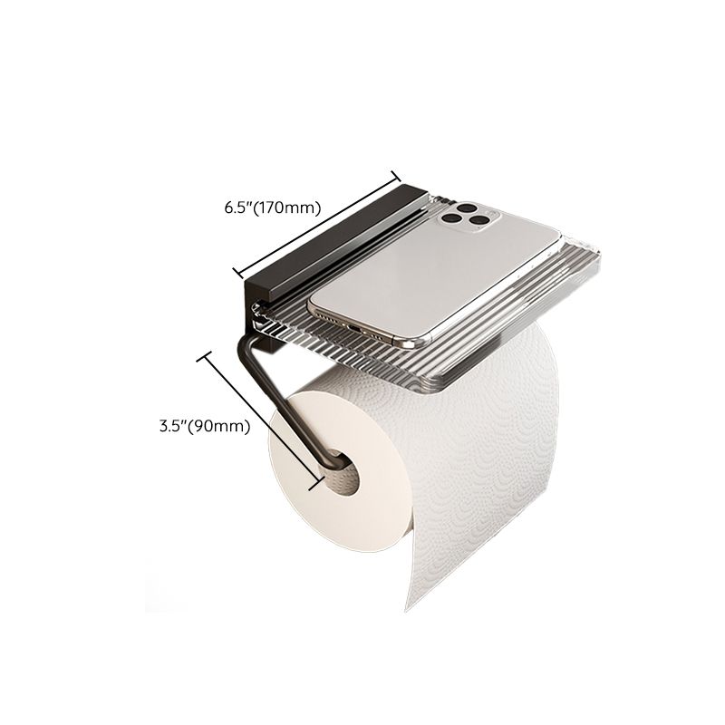 Avtoit | Black Bathroom Set Metallic & Acrylic Bathroom Accessories Set made of Stainless Steel Aluminium