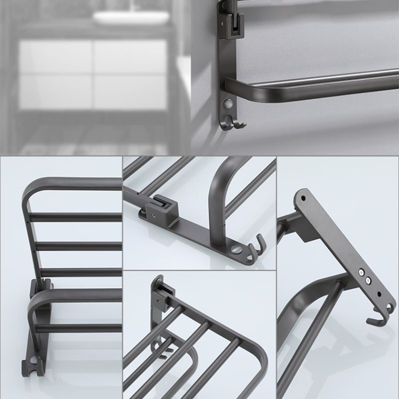 Avtoit | Modern Bathroom Fixture Set Towel Bar Gray Bathroom Shelf Bathroom Set