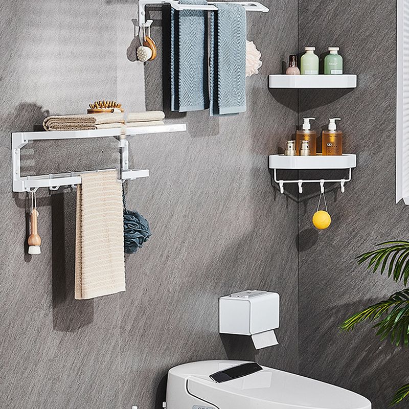 Avtoit | Modern Bathroom Accessory Set Towel Bar Bathroom Shelf White Bathroom Accessory Set