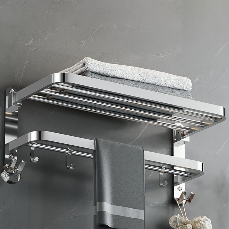 Avtoit | Polished Chrome Modern Bathroom Accessory Set in Stainless Steel with Bath Shelf/Towel Bar