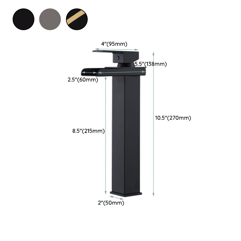 Avtoit | Basin Waterfall Outlet Single Lever Tap with LED Light