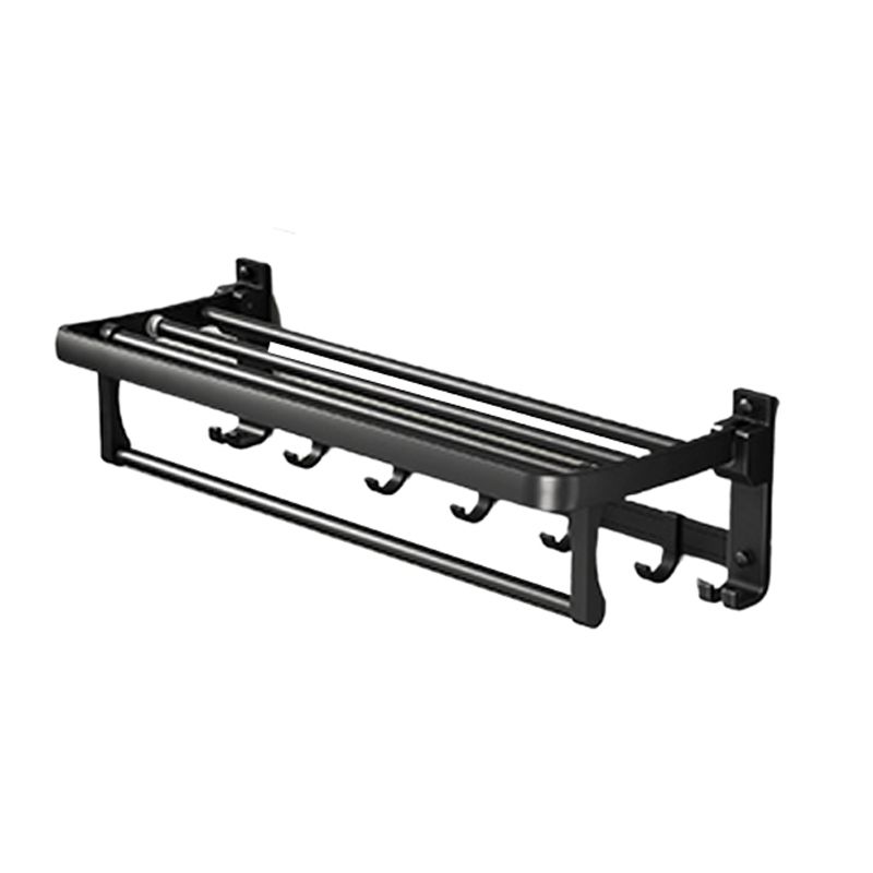 Avtoit | Classic Bathroom Accessories Set in Aluminum Black Finish Bathrobe Hook/ Towel Bar