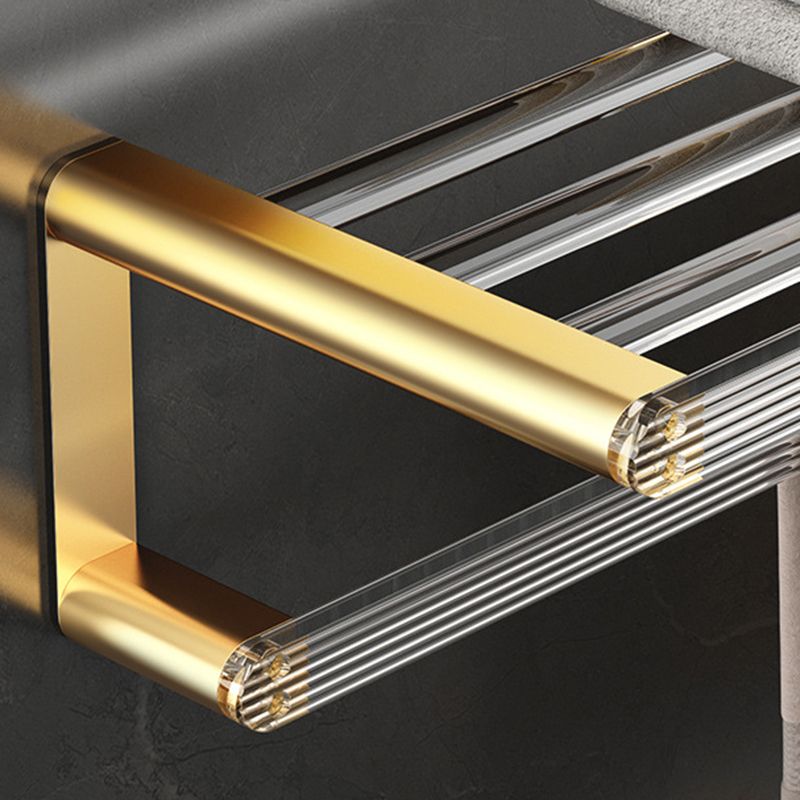 Avtoit | Bathroom Accessories Set in Gold Metal and Acrylic Bathroom Accessories Set