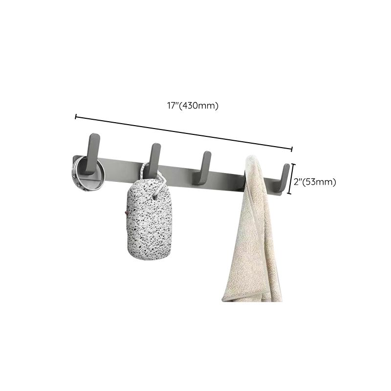 Avtoit | Matt gray bathroom accessory set bathroom shelf/towel holder & paper holder included
