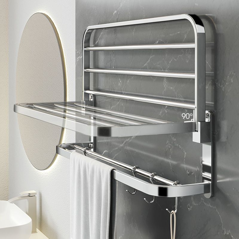 Avtoit | Polished Chrome Modern Bathroom Accessory Set in Stainless Steel with Bath Shelf/Towel Bar