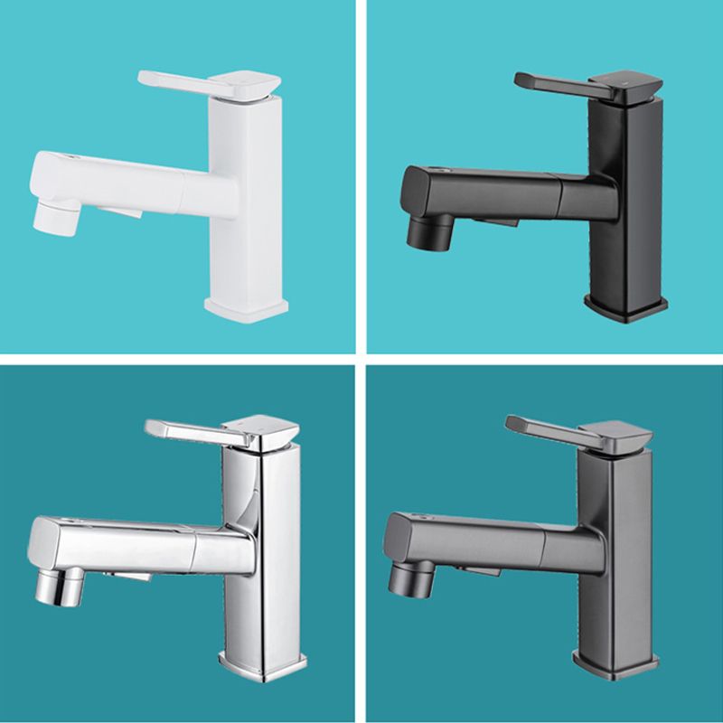 Avtoit | Lever Handle Faucet Pull-Out Basin Faucet with Swivel Spout