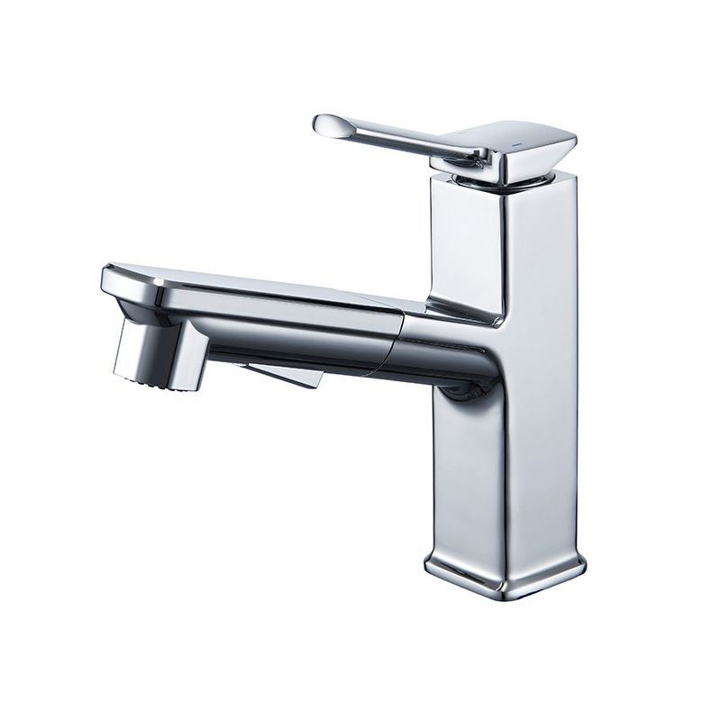 Avtoit | Modern Brass Water Faucet Center Mount Bathroom Faucet with Water Hose