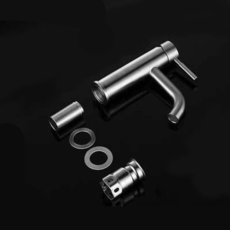 Avtoit | Modern Silver Washbasin Mixer Single Lever Bathroom Faucet with Lever Handle