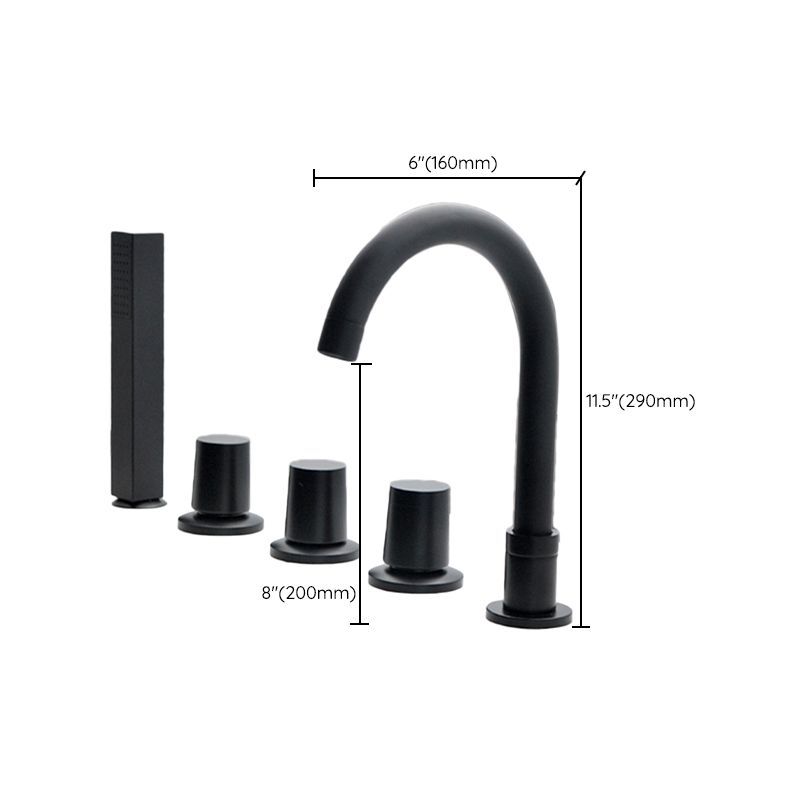 Avtoit | Contemporary Style Bathroom Faucet Metal Deck Mounted Bathroom Faucet