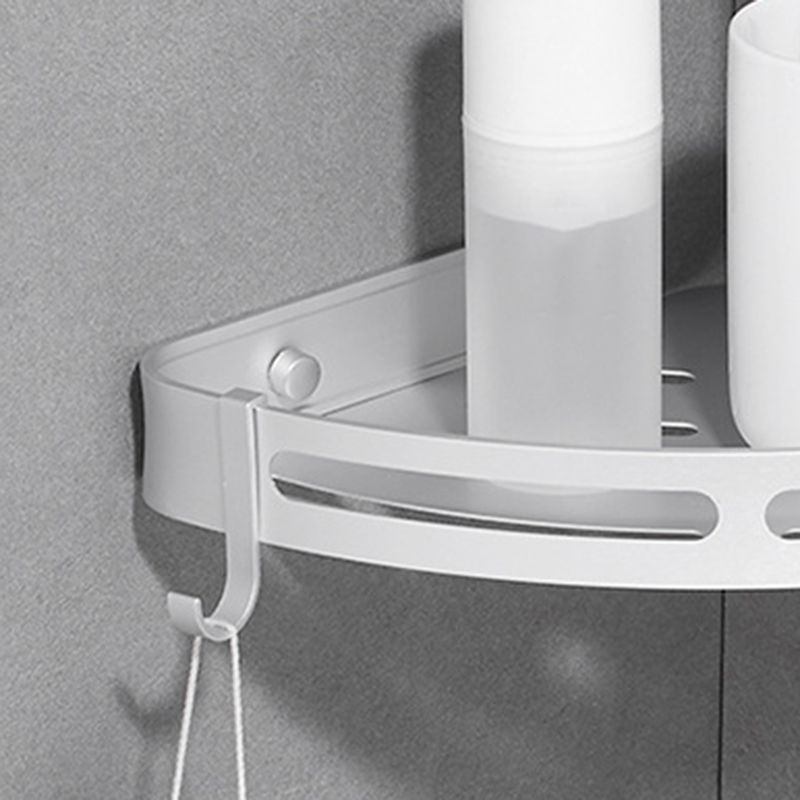 Avtoit | Modern Aluminum Bathroom Accessory Set Black/ Silver Bathroom Shelf