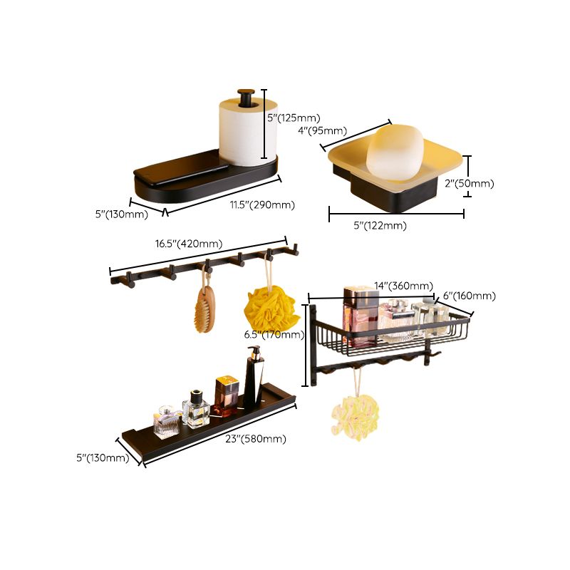 Avtoit | Modern Bathroom Accessories Hardware Set Black Bathroom Accessories Hardware Set
