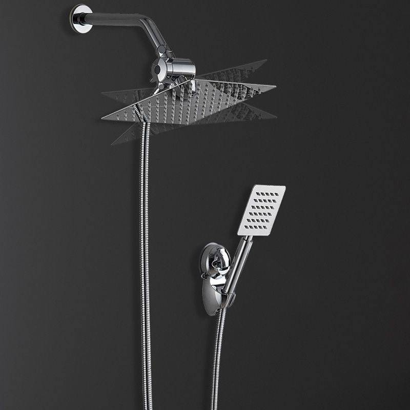 Avtoit | Square Metal Double Shower Heads Modern Shower with Shower Hose