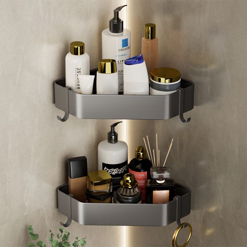 Avtoit | Modern Gray Bathroom Accessory Set Bathroom Shelf Towel Bar Bathroom Accessory Set