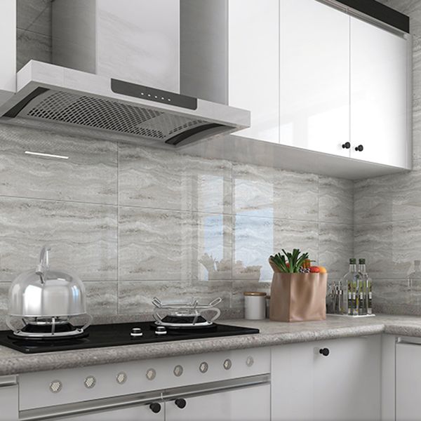 Avtoit | Rectangular PVC 12" X 23" 6-Pack Peel and Stick Wall Tile Kitchen and Bathroom Back Splash