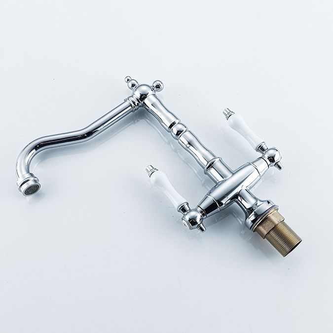 Avtoit | Traditional Kitchen Bar Faucet Double Handle High Arc No Sensor Bar Faucet