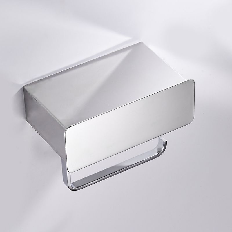 Avtoit | 2-piece Stainless Steel Classic Bathroom Accessory Set Black & Chrome Paper Holder