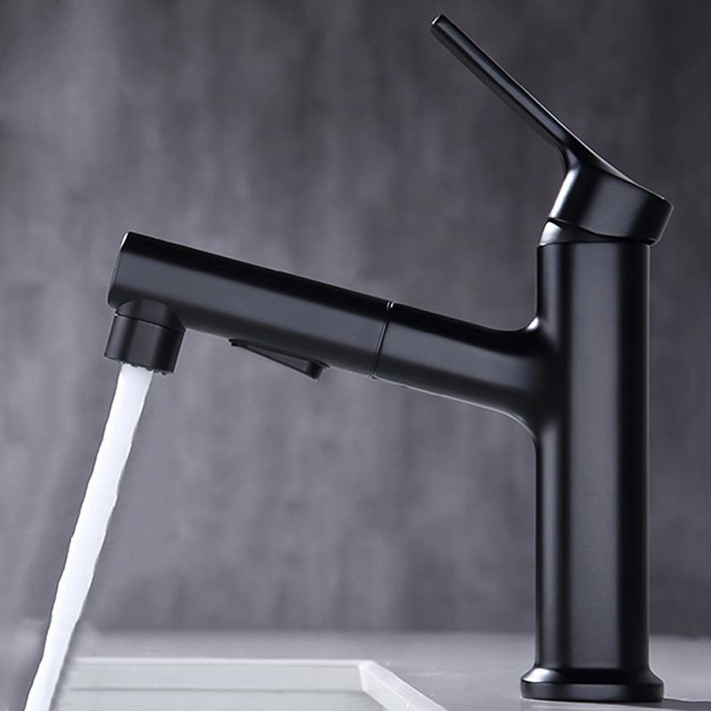Avtoit | Round Vessel Sink Bathroom Faucet Simple Style Faucet with Brass Material