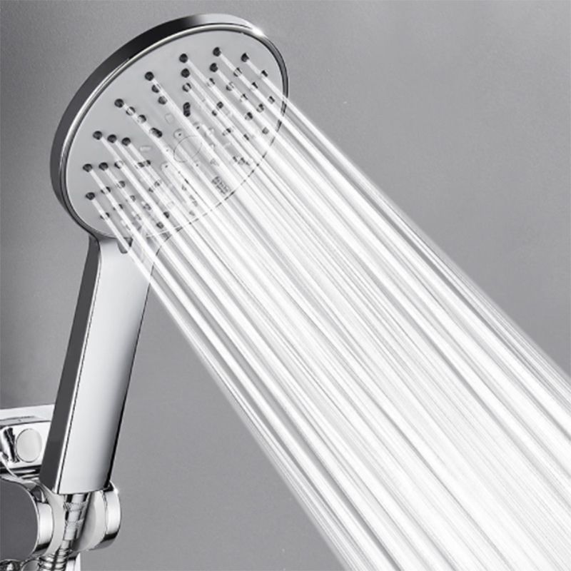Avtoit | Wall Mounted Round Shower Modern Style Metal Double Shower Heads