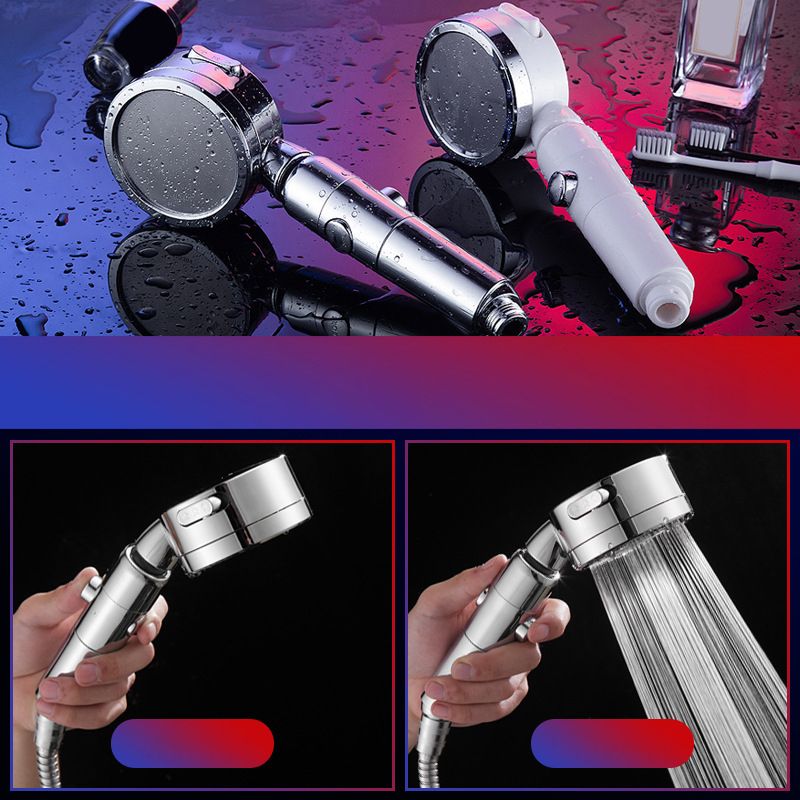 Avtoit | Contemporary Handheld Showerhead Round 3 Setting Sprayhead in Silver