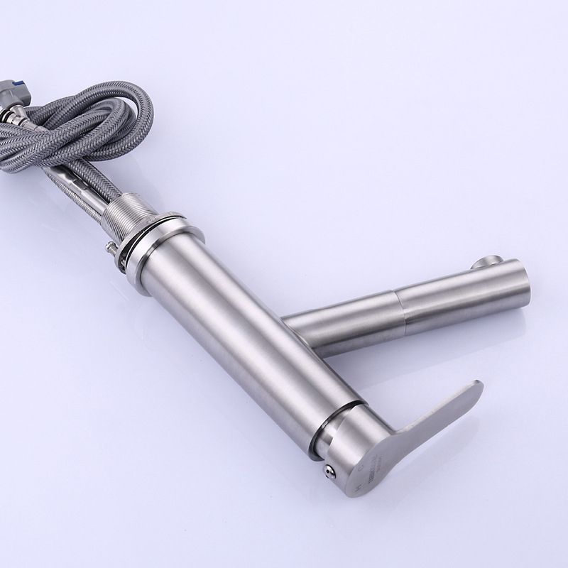 Avtoit | Pull-out Faucet Contemporary Single Lever Faucet with Swivel Spout
