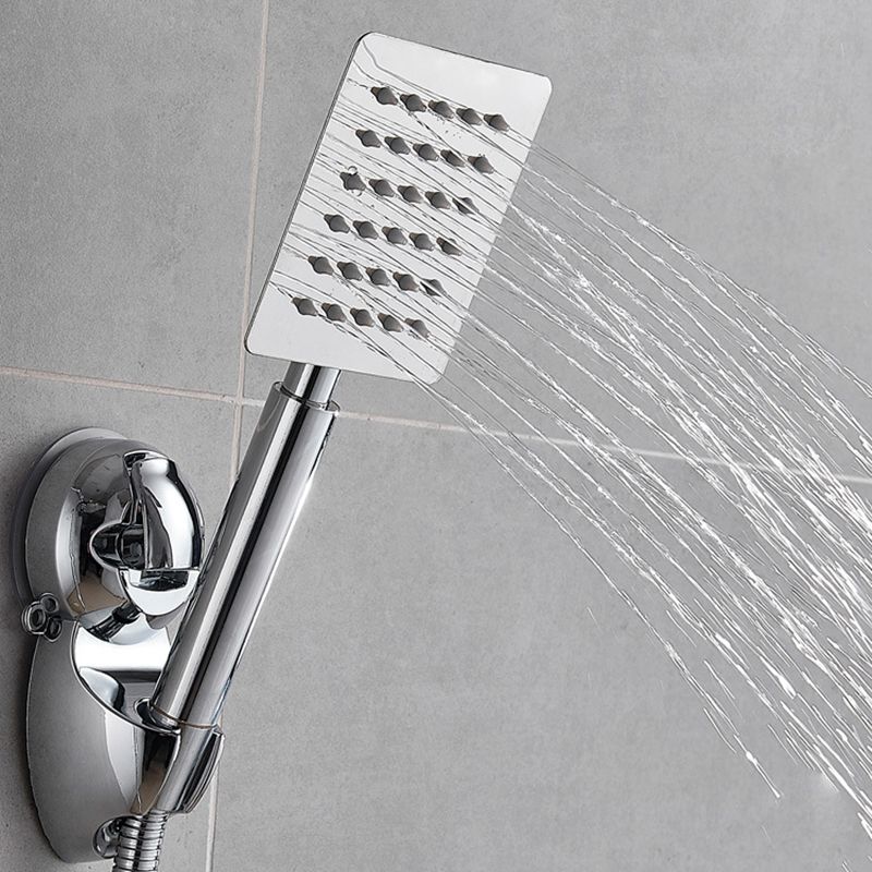 Avtoit | Silver Square Double Shower Head Modern Water Filtration Wall-Mounted Shower Head