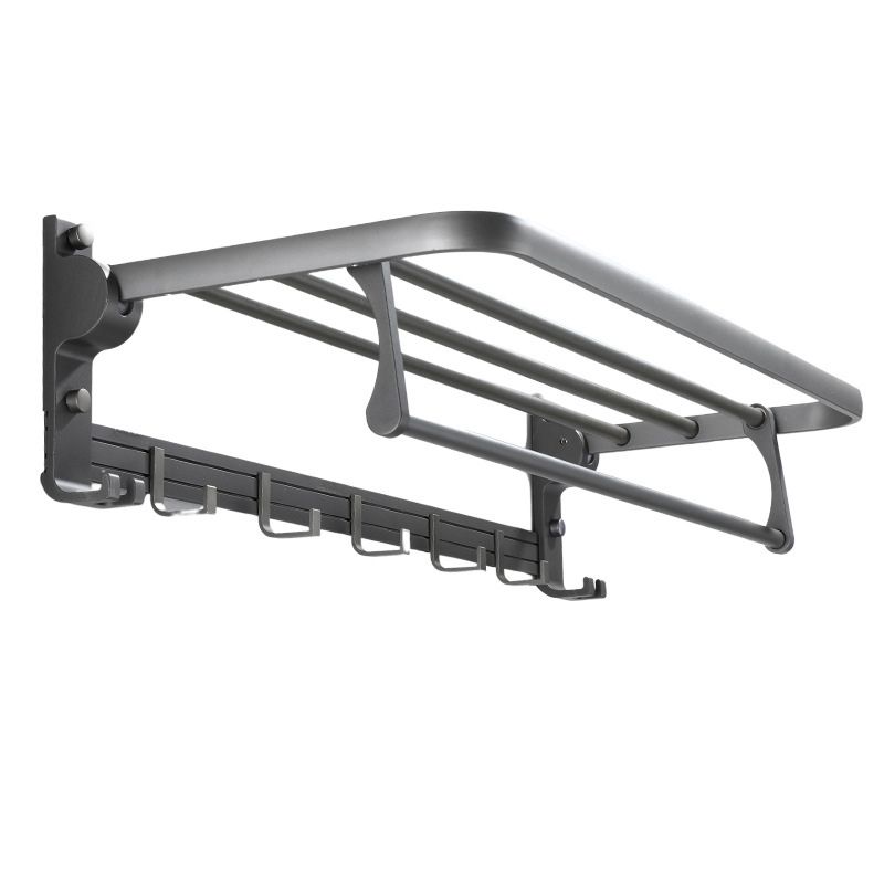 Avtoit | Contemporary Gray Bathroom Hardware Set Bathroom Shelf/Towel Bar Including Bathroom Set