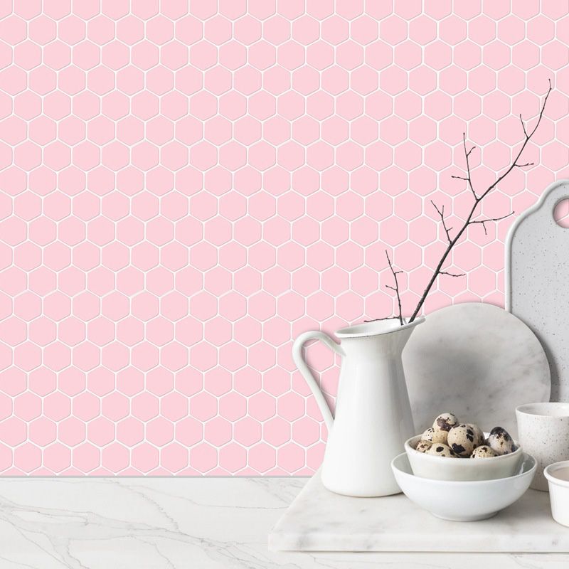 Avtoit | Self-adhesive tiles Solid Color Hexagonal Scratch-resistant Self-adhesive tiles