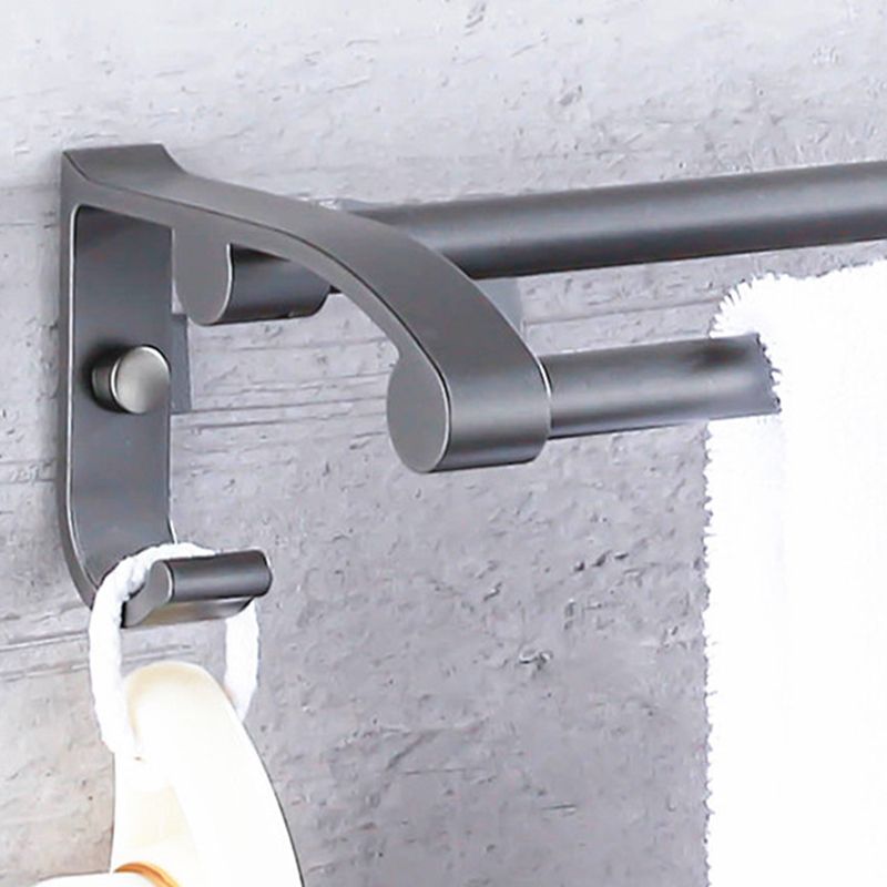 Avtoit | Matt gray bathroom accessory set bathroom shelf/towel holder & paper holder included