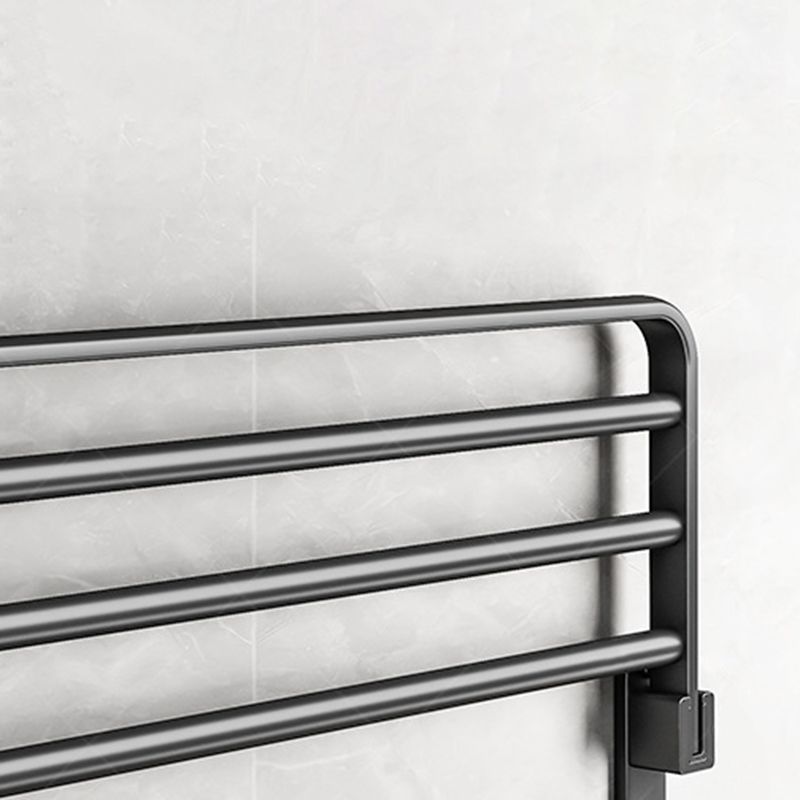 Avtoit | Black Aluminum Bathroom Accessory Set Modern Bathroom Shelf / Towel Bar & Paper Holder