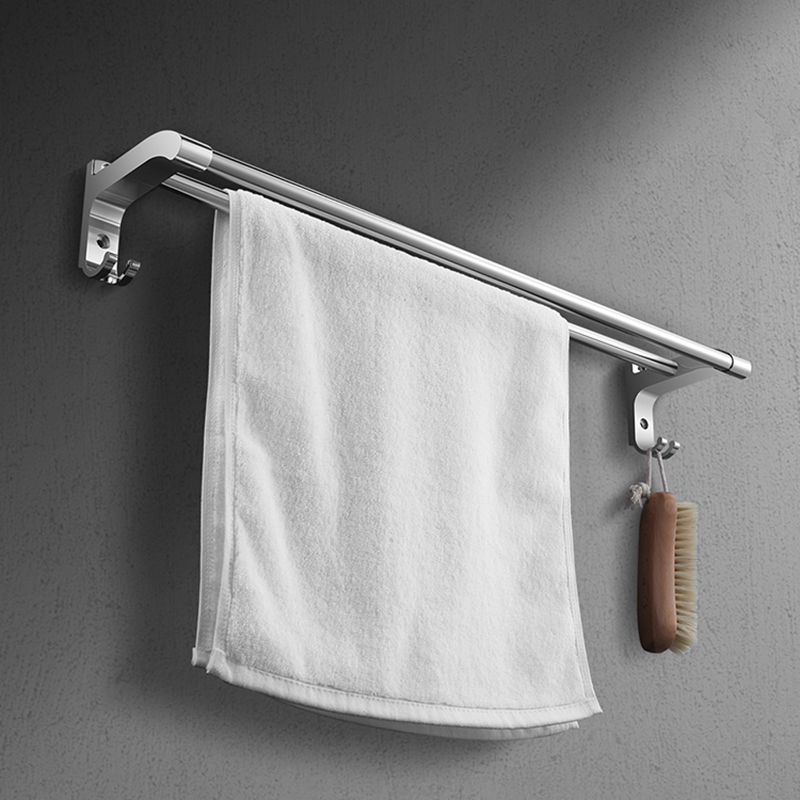 Avtoit | Modern Silver Bathroom Fixtures Set Metal Bathroom Accessories Kit