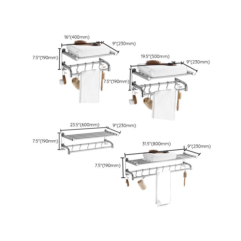 Avtoit | Modern Bathroom Accessory Set Stainless Steel Bathroom Shelf Bathroom Set