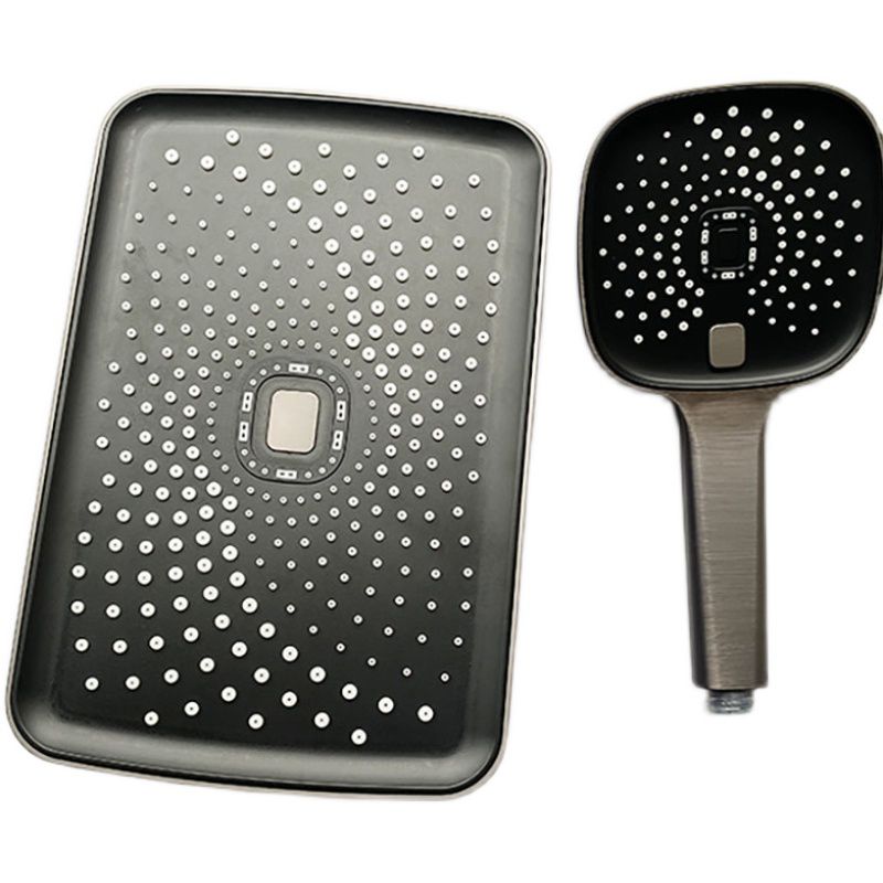 Avtoit | Black Large Shower Head Standard Spray Pattern with Hand Shower