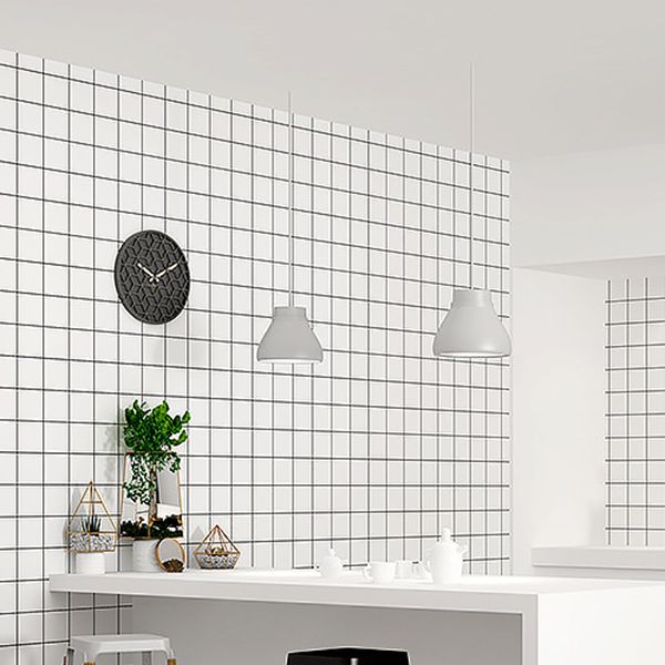 Avtoit | Plastic Square Peel & Stick Mosaic Tile Grid for Backsplash